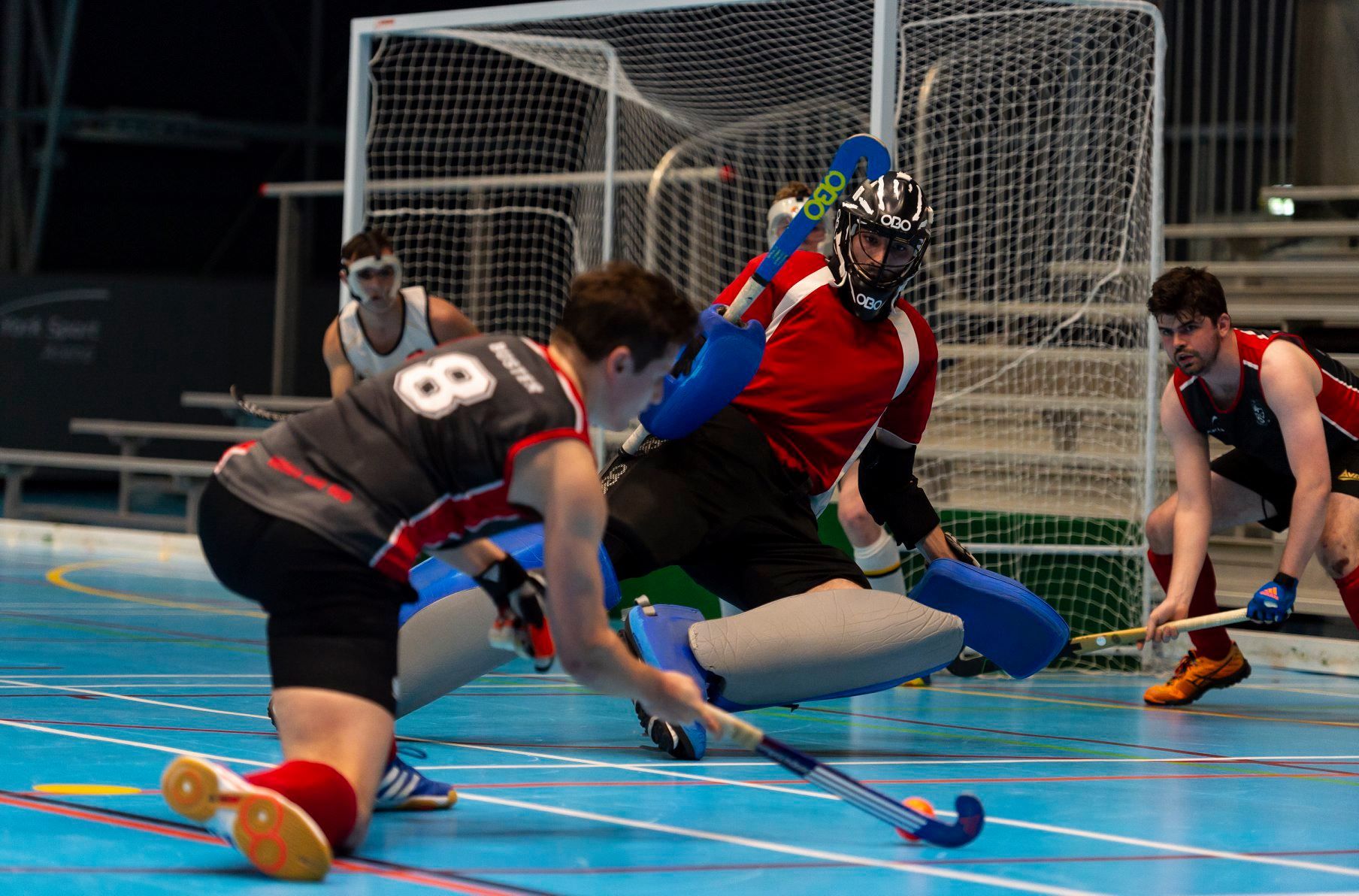 Indoor Hockey Action